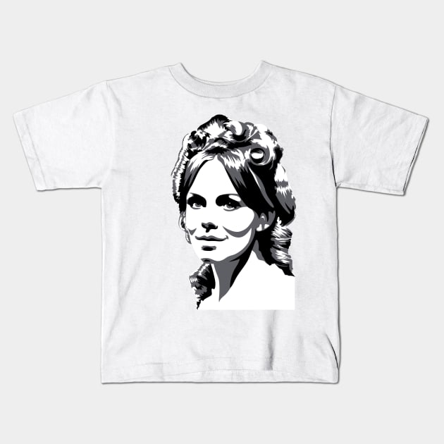 Dark Shadows - Angelique Bouchard Kids T-Shirt by Lunettarose